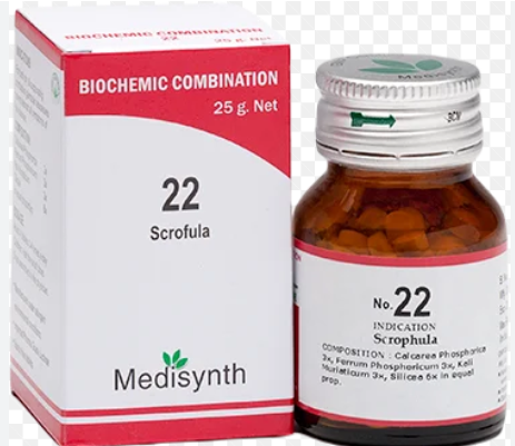 Medisynth Bio-chemic Combination No.22 for Skin & Gland Disorders