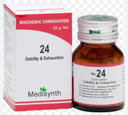 Medisynth Bio-chemic Combination No.24 tablets for weakness and nervous exhaustion