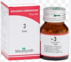 Medisynth Bio-chemic Combination No.3 Colic Tablets for Digestive Pain Relief