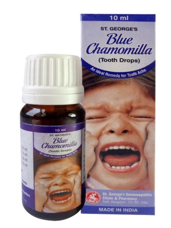 St. George’s Blue Chamomilla Tooth Drop for fast toothache relief