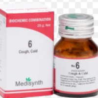 Medisynth Bio-chemic Combination No.6 Tablets for Cough Cold and Bronchitis