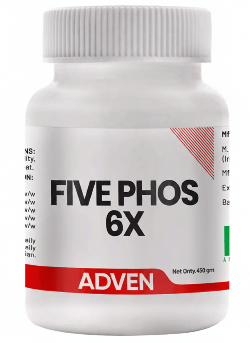 Adven Five Phos 6X Tablets 450 gm for energy and vitality