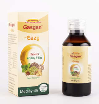 Medisynth Gasgan Eazy Syrup Sugar Free for acidity gas and indigestion relief