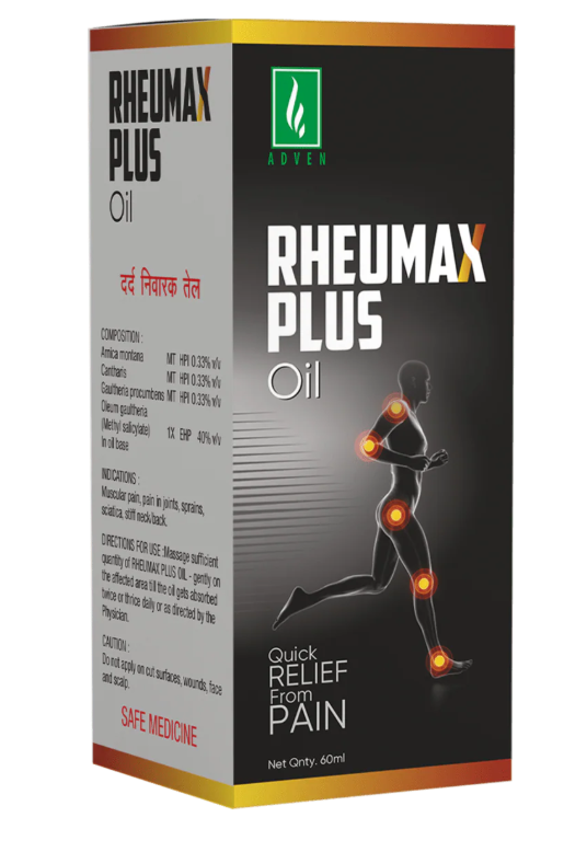Adven Rheumax Plus Oil for joint pain stiffness sciatica relief