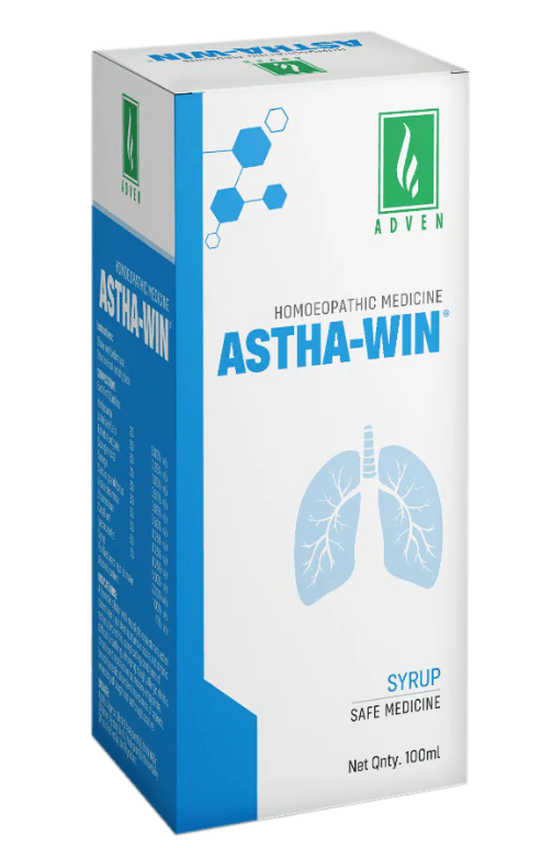 Adven Astha-Win Syrup 450 ml for wheezing breathlessness cough relief