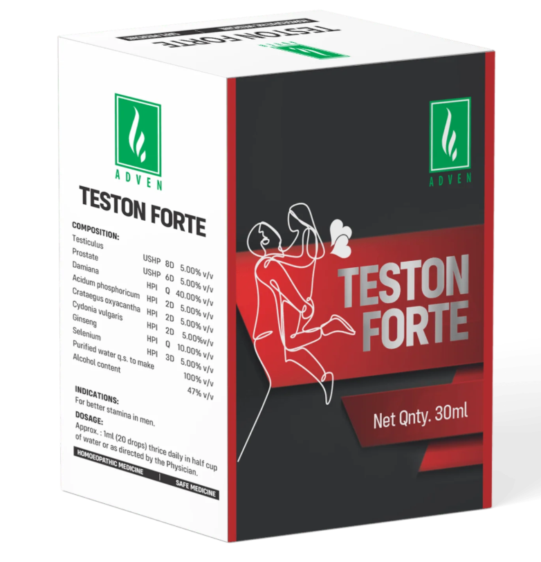 Adven Teston Forte Drops for male vitality stamina energy support