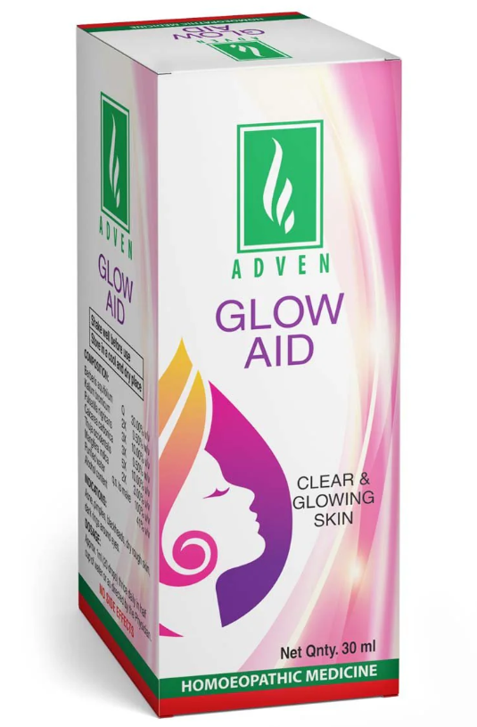 Adven Glow Aid Drops for acne clear skin natural glow