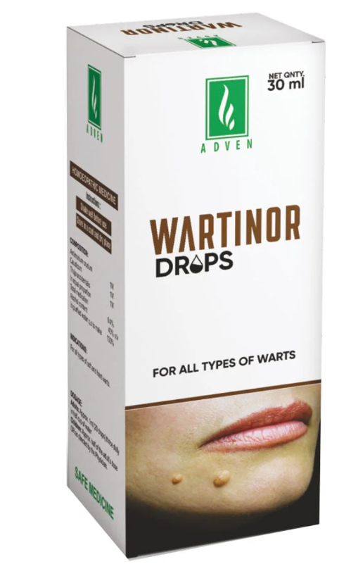 Adven Wartinor Drops for wart management skin protection