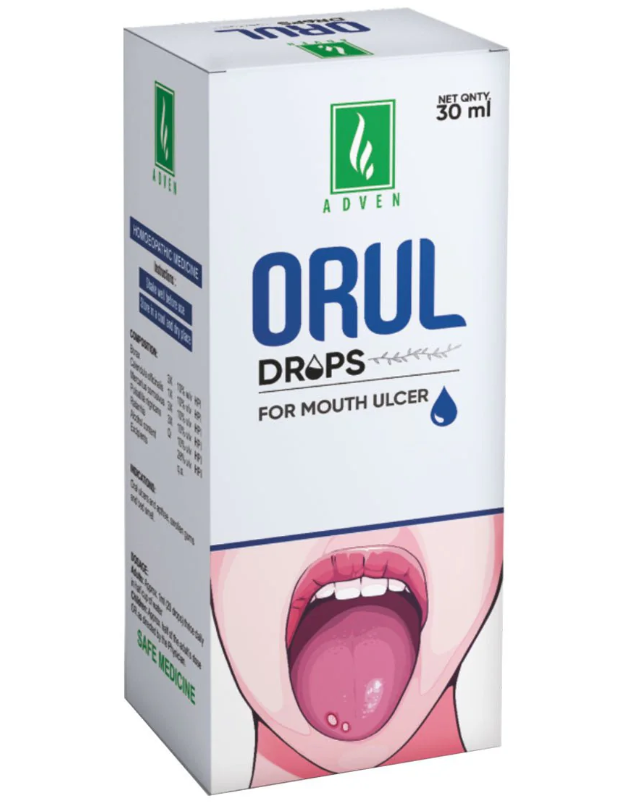 Adven Orul Drops for mouth ulcers gum bleeding oral care