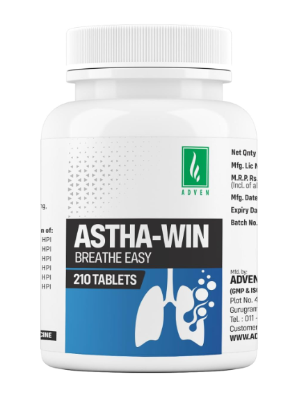 Adven Astha-Win Tablets for asthma wheezing breathing support