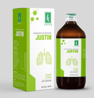 Adven Justin Cough Syrup 450 ml for cough congestion relief