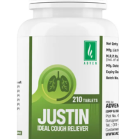 Adven Justin Tablets for dry and productive cough relief