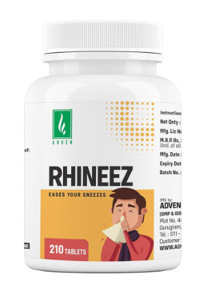 Adven Rhineez Tablets for rhinitis sneezing nasal congestion relief