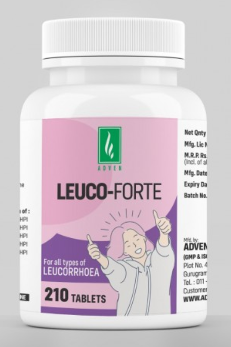 Adven Leuco-Forte Tablets for leucorrhoea itching female health support