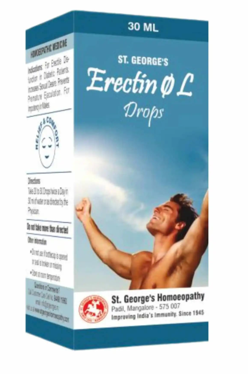 St. George’s Erectin Q L Drop homoeopathic wellness drops