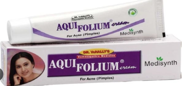 Medisynth Aqui Folium Cream homoeopathic acne and pimple care cream