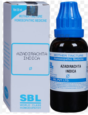 SBL Azadirachta Indica Q 100ml Neem homoeopathic mother tincture bottle