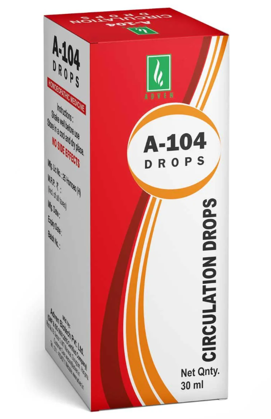 Adven A-104 Circulation Drops for improved blood circulation and leg comfort