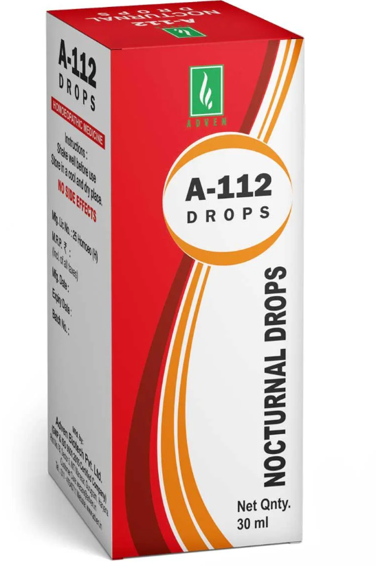 Adven A-112 Nocturnal Drops for bed-wetting and bladder strength support