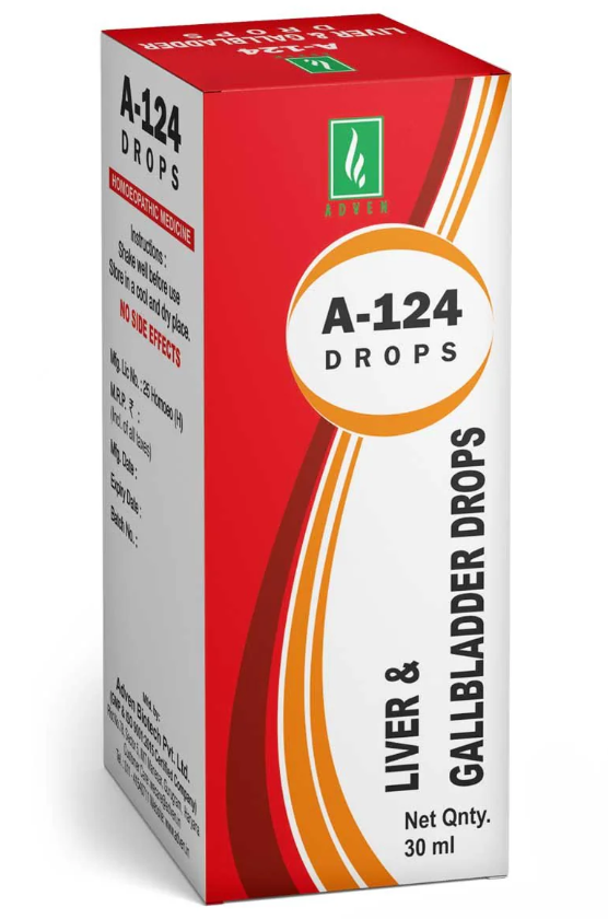 Adven A-124 Liver & Gallbladder Drops for liver health and appetite support
