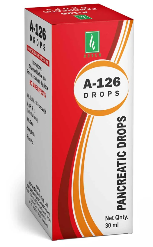 Adven A-126 Pancreatic Drops for pancreatic health and digestive support