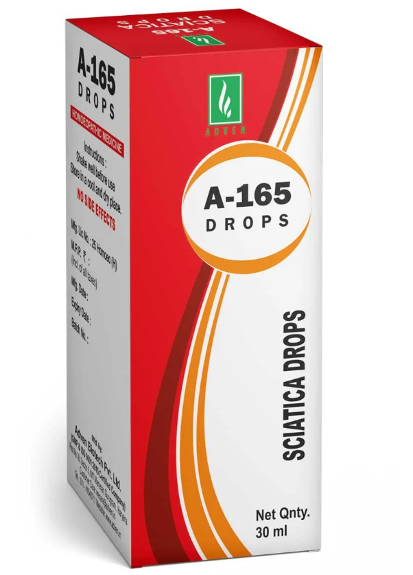 Adven A-165 Sciatica Drops for radiating leg pain and nerve comfort support