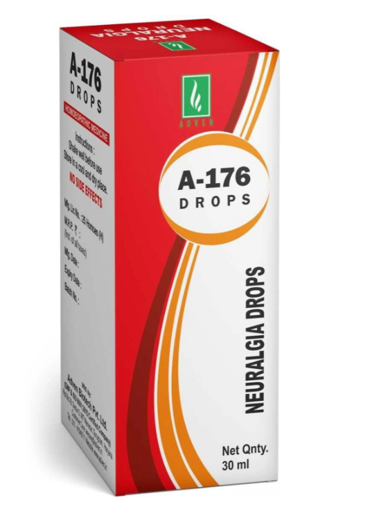 Adven A-176 Neuralgia Drops for trigeminal and facial nerve pain support