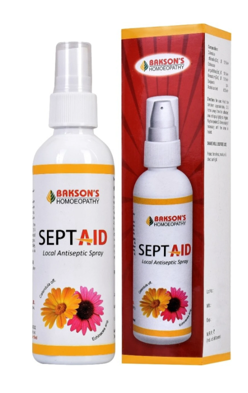 Bakson Sept Aid Spray for antiseptic wound cleansing and healing support