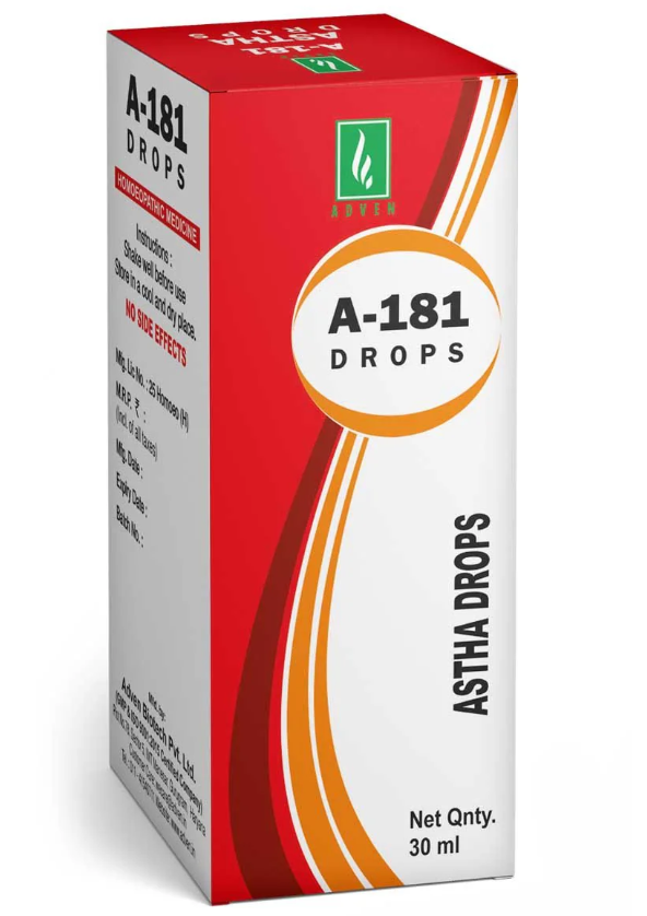 Adven A-181 Astha Drops for respiratory comfort and breathing support