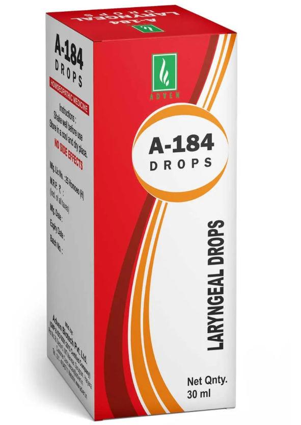 Adven A-184 Laryngeal Drops for hoarseness and throat comfort support