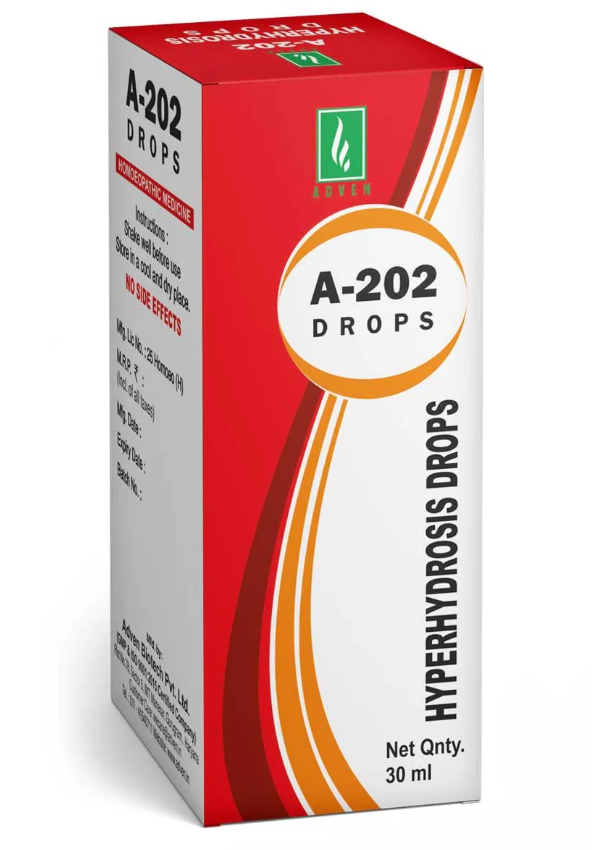 Adven A-202 Hyperhydrosis Drops for excessive sweating support
