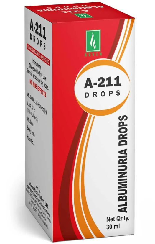 Adven A-211 Albuminuria Drops for kidney and urinary health support