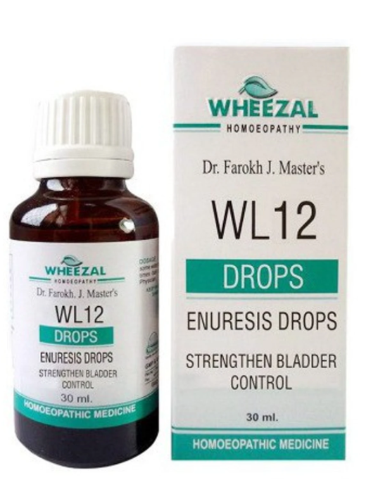 Wheezal WL12 Enuresis Drops for bedwetting and bladder control support