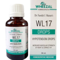 Wheezal WL17 Hypotension Drops for low blood pressure and heart strength support