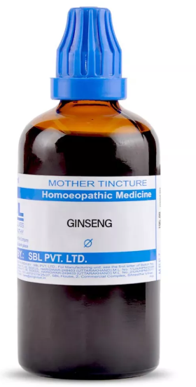 SBL Ginseng Q 100ml homoeopathic bottle