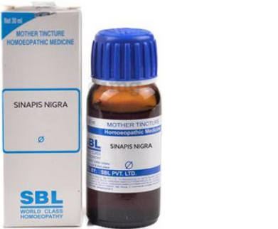 SBL Sinapis Nigra Q 100ml homeopathic black mustard mother tincture bottle
