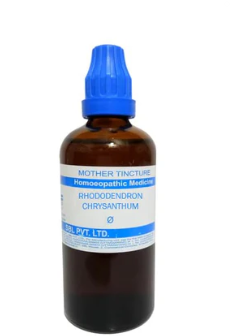 SBL Rhododendron Chrysanthum Q 100ml homeopathic mother tincture bottle