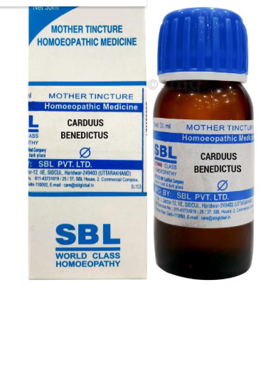 SBL Carduus Benedictus Q 100ml homeopathic mother tincture for stomach and eye support