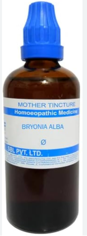 SBL Bryonia Alba Q 100ml homeopathic mother tincture for cold cough and joint pain relief
