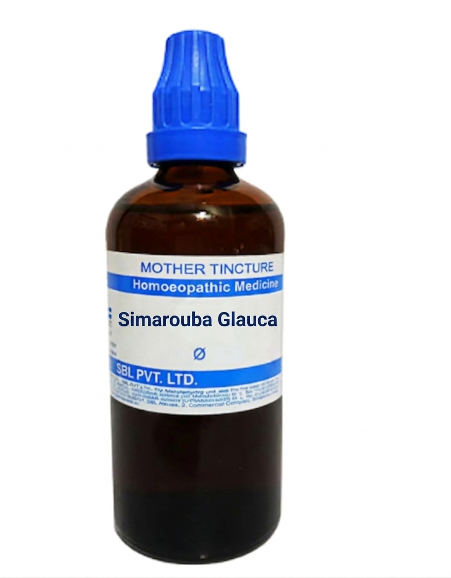 SBL Simarouba Glauca Q 100ml homeopathic mother tincture bottle for gastric support