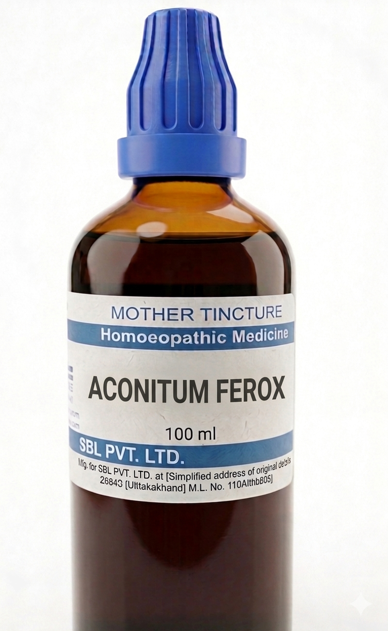 SBL Aconitum Ferox Q 100 ml for anxiety and digestive support