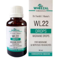 Wheezal WL22 Migraine Drops for migraine headache relief and neurological comfort