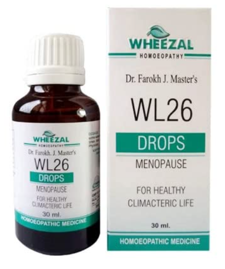 Wheezal WL26 Menopause Drops for menopausal support and hormonal balance