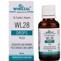 Wheezal WL28 Piles Drops for hemorrhoid relief and anal comfort support