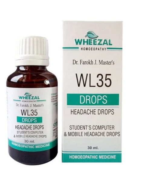 Wheezal WL35 Headache Drops for screen-induced headache and eye strain support