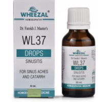 Wheezal WL37 Sinusitis Drops for sinus congestion and nasal relief support
