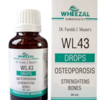 Wheezal WL43 Osteoporosis Drops for bone strength and skeletal health support