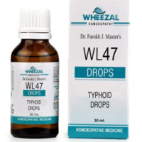 Wheezal WL47 Typhoid Drops for fever recovery and weakness relief support