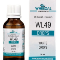Wheezal WL49 Warts Drops for wart removal and skin health support