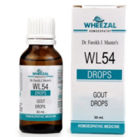 Wheezal WL54 Gout Drops for joint pain relief and uric acid balance support